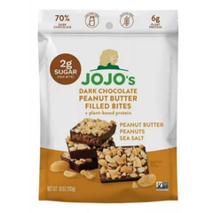 JOJO’s Dark Chocolate Peanut Butter Filled Bites, 10 oz.