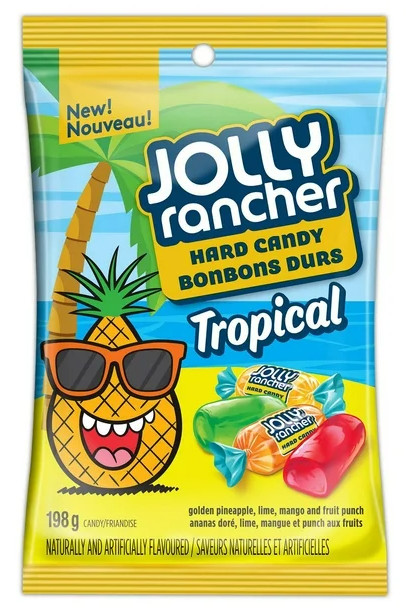 JOLLY RANCHER Tropical Hard Candy, 198g