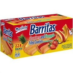 Marinela Barritas Strawberry and Pineapple Filled Cookies 22 Count, 42.68 oz
