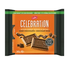 Leclerc Celebration 70% Dark Chocolate Cookies 240 g. / 8.5 oz. x 4