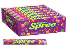 Spree Rolls Original, Fruit Flavors Chewy & Tart Candy, 1.77-Ounce (Pack of 36)