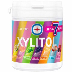 Lotte XYLITOL Gum 7 kinds Fruits flavor Bottle type 143g from Japan Food