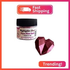 Rose Pink Gold Highlighter Dust (4 Grams Net. Container) by Oh Sweet Art Corp