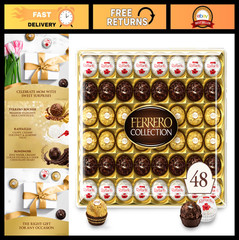 Premium Assorted Chocolate Collection – Hazelnut, Dark Chocolate & Coconut Treat