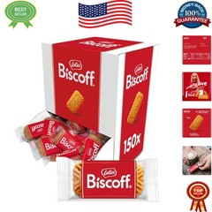 Crunchy Caramelized Biscuit Cookies – 150 Count Ideal Snack for All