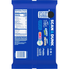 OREO Dark Chocolate Creme Chocolate Sandwich Cookies, Family Size, 17 Oz