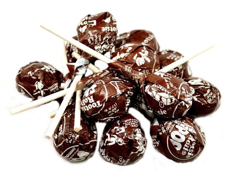 Chocolate Tootsie Pops – Fresh Wrapped Bulk Lollipops – Choose 10–100 Ct