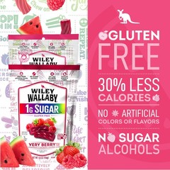 Low Sugar GlutenFree Licorice Soft Chewy Watermelon & Very Berry 2 Pack