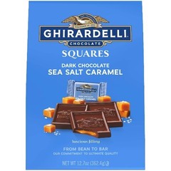 Ghirardelli Dark Square Chocolate Sea Salt Caramel – XL Bag – 12.7oz
