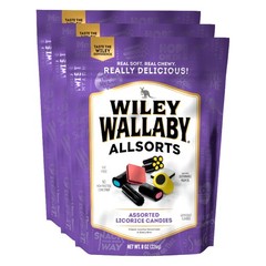 Wiley Wallaby 8 Ounce Allsorts Gourmet 8 (Pack of 3), All Sorts