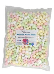 Assorted Pastel Colored After Dinner Mints 40 Oz Bag in Bulk
