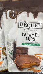 Bequet Caramel Cups 17.1 oz Milk Chocolate Celtic Sea Salt XL 1/2026 rare