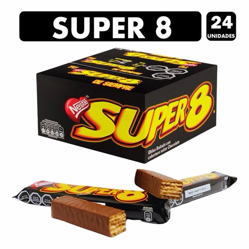 Nestlé Super ocho 8 Milk Chocolate Wafer Bar 24 Pack