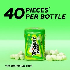 Trident Chewing Gum, Spearmint Rush, 40.0 ea