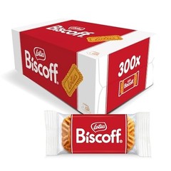Caramelized Vegan Biscuit Cookies – 300 Individually Wrapped Treats, 0.2 oz Each
