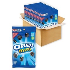 Oreo Big Bag Mini Chocolate Sandwich Cookie, 3 Ounces, 12 Per Case