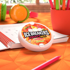 Ice Breakers Fruity Mix Assorted Fruit Sugar-Free Mints – 1.5 oz Puck