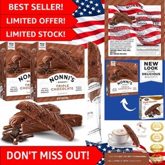 Deluxe Triple Chocolate Biscotti – 6.88 Oz, 2 Boxes of Italian Delight
