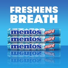 Mentos The Chewy Mint Candy – Mint Flavor 1.32oz Rolls – 15 Rolls