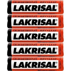 Licorice Candy Rolls – (5-Pack) – Salmiak Salty Liquorice Pastilles Roll