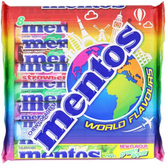 Mentos World Flavours Chewing Gum MIX Flavored Chewy Candies 8 x 37 g (1.31 oz)
