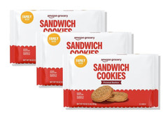 Amazon Grocery, Peanut Butter Sandwich Cookies, 1 Lb (Previously Happy Belly, Pa