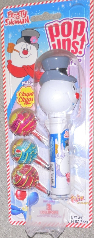 Chupa Chups Pop Ups! Frosty the Snowman Lollipop 3-Pack, 36g, Assorted