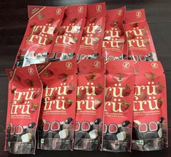10x Tru Fru WHITE & DARK Chocolate Covered Hyper Dried Strawberries 2.1 oz NEW