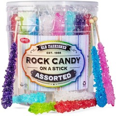 Extra Large Rock Candy Sticks – Candy Buffet – 36 Espeez Assorted Sticks – For