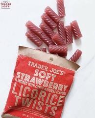 5 X Trader Joe’s Soft Strawberry Licorice Twists 8oz Bag