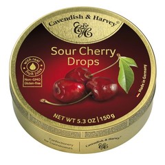 Cavendish & Harvey | Sour Cherry Hard Candy 5.3 Ounce (Pack of 1), No Color
