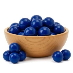 Premium Royal Blue Gumballs – Raspberry Flavor Bulk Bubble Gum Candy Fresh Treat