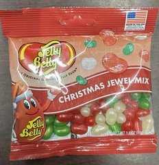 Jelly Belly Christmas Jewel Mix Jelly Beans Very Cherry Green Apple 3.5oz Bag
