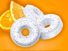 4 Bags Life Savers Orange Breath Mint Hard Candy Individual Wrap 13 oz Each