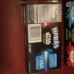 Lot # 4 Rare Large Star Wars Nerds Candy 40X Theater Box Total Exp 09/2021 Bag