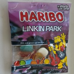 HARIBO LINKIN PARK Gummy Candy Bag, Soft Sweet & Marshmallow Mix BB 8/2026