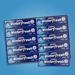 Winterfresh Wrigley’s Chewing Gum Bulk Pack, 5 Sticks Per Pack Single, green
