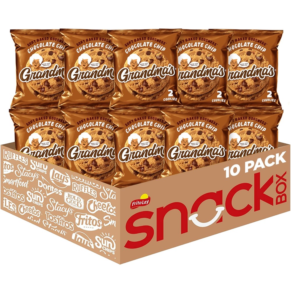 Grandma’s Big Cookies, Chocolate Chip, (10 Pack)