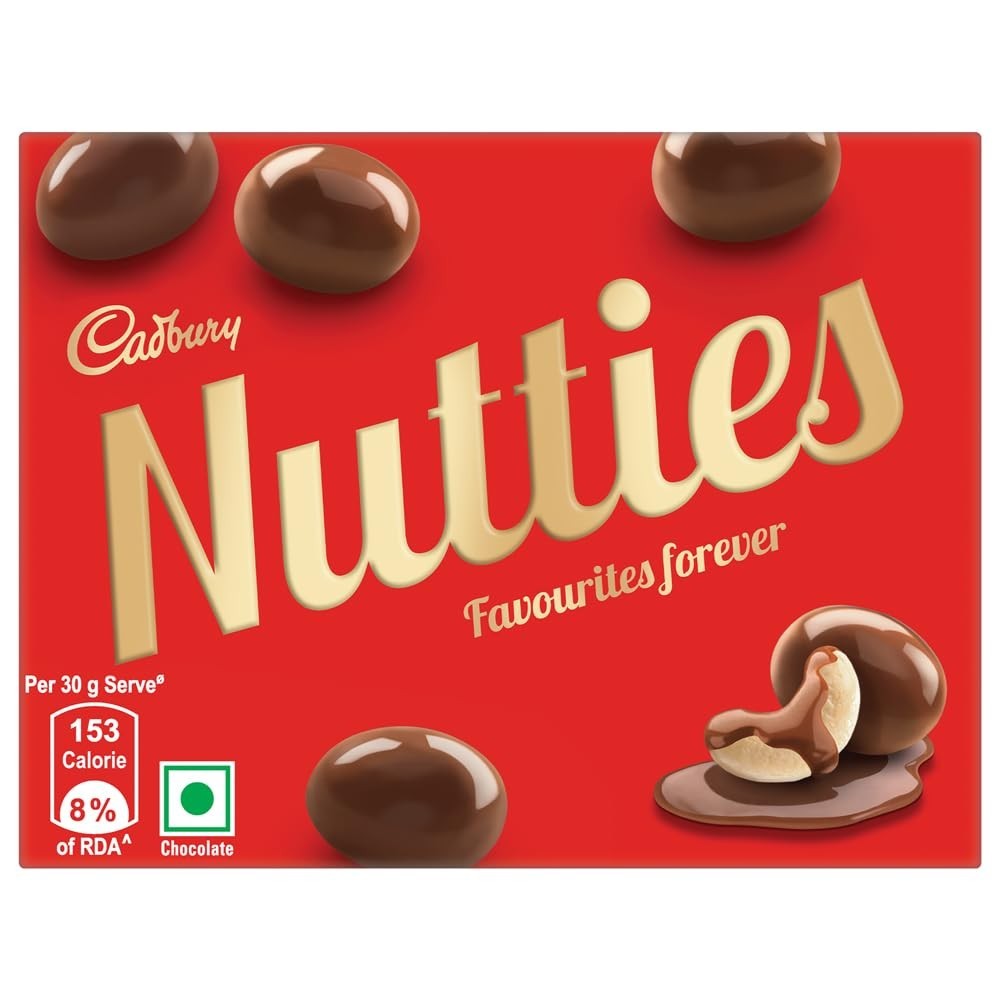 Cadbury Nutties Chocolate 30 gm Pack of 3 Free Ship