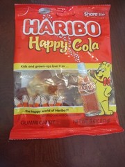 HARIBO Happy Cola Gummies Gummy Candy 4oz Bag Set of 2 bags