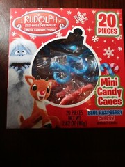 Rudolph Mini Candy Canes 20 Pieces