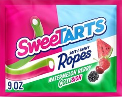 9 oz Soft and Chewy Watermelon Berry Collision Candy Ropes – Perfect for Parties