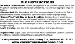 Mocha Cappuccino Dessert Mix (2 mixes) fruit dips cheesecakes cream pies spreads