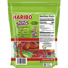 HARIBO Twin Snakes Gummies Original Sweet & Sour Asstd Gummies 28.8oz – Pk of 3