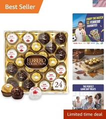 Indulge in Ferrero Collection – 24 Count Hazelnut, Dark Choco & Coconut Treats