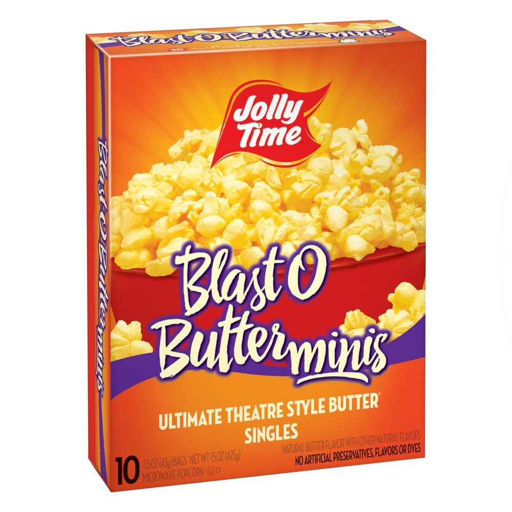 Blast O Butter, Ultimate Movie Theater Butter Microwave Popcorn, 1.5oz Person…