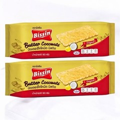 Bissin Biscuit Butter Coconut Crispy Coconut & Butter Flavor Prefect Snack2x180g