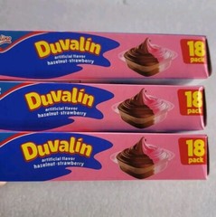 RICOLINO DUVALIN BI SABOR HAZELNUT & STRAWBERRY Set Of 3 Bxs 18 Pc Per Bx= 54pcs