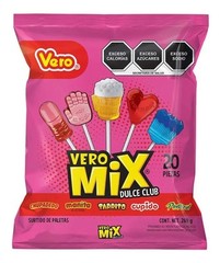 20 PIECE Of Mexican Vero Mix Of Lollipops Sweet Candy Mix Banda Dulce