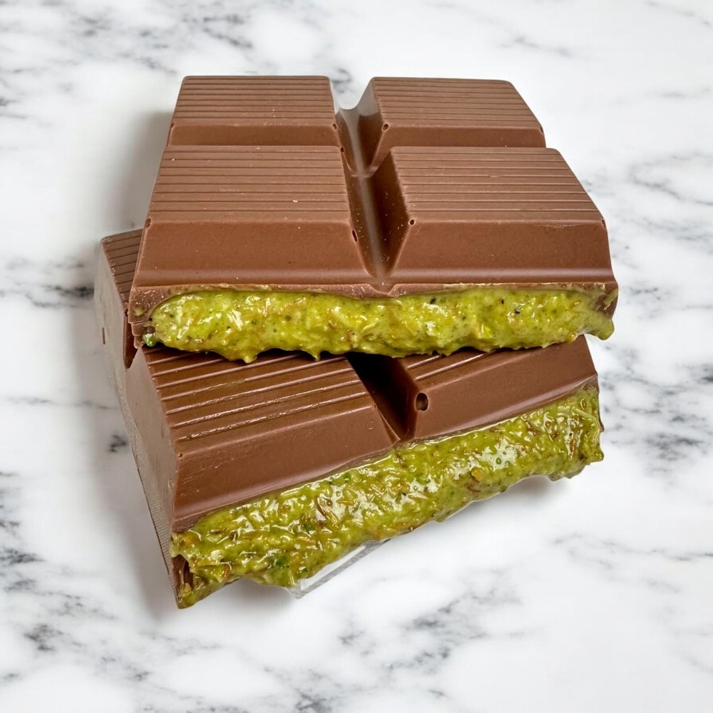 Dubai Chocolate Kunafa Pistachio, 200 gr (The Original), Daily Fresh Pack of 100